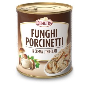 Grybų mišinys, kepti, marinuoti aliejuje, Porcinetti, DEMETRA, 800 g
